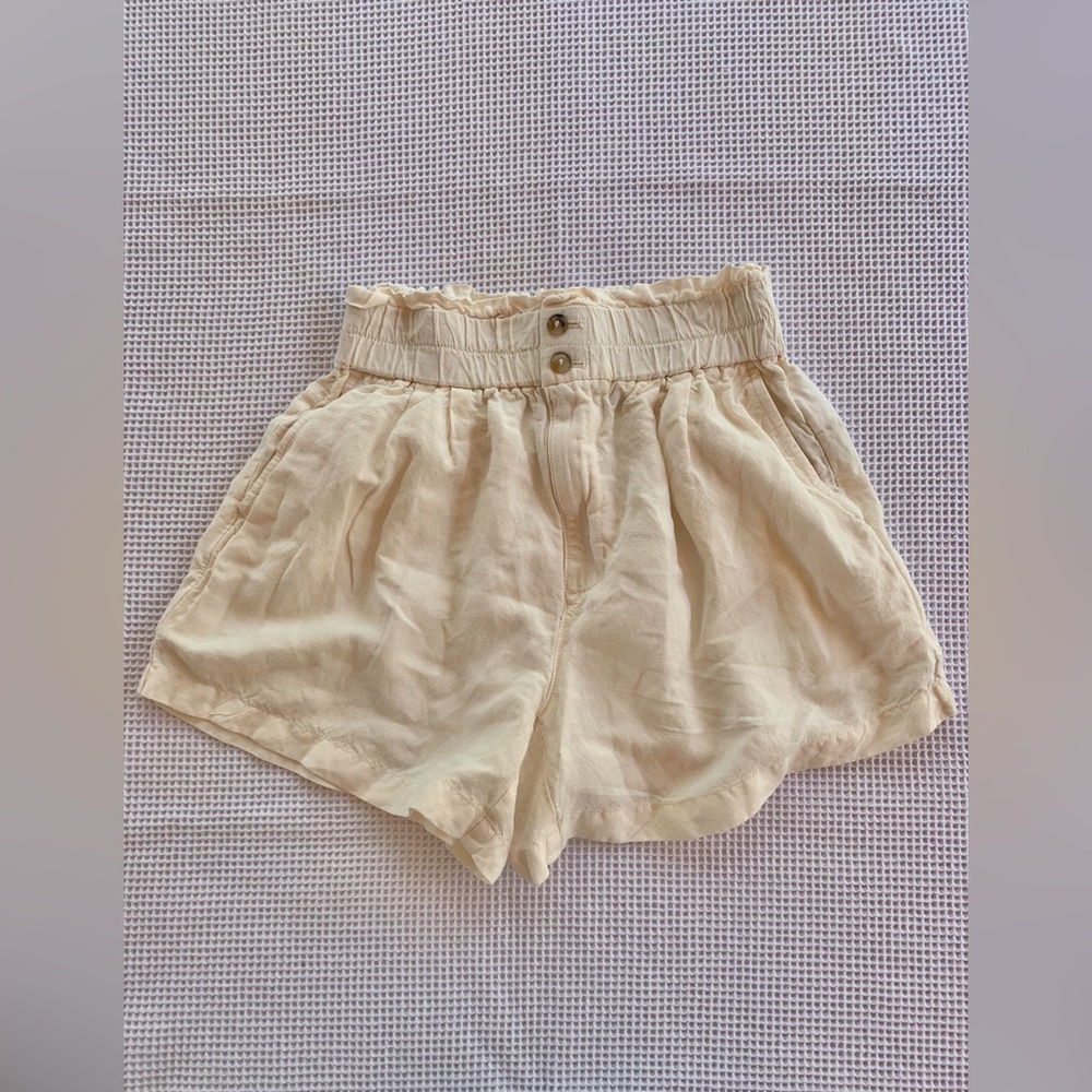 Madewell Cream Cotton Shorts